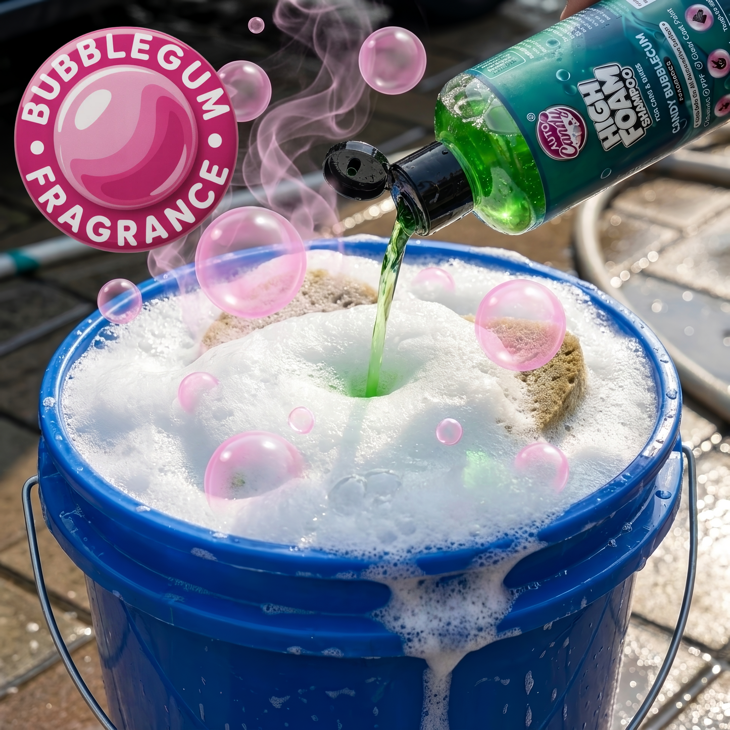 AUTOCandy High Foam Car Shampoo 400ml – pH Neutral, Wax Infused Shine, Removes Tough Dirt & Stains, Safe for Ceramic & PPF, Works with Bucket Wash & Foam Cannon