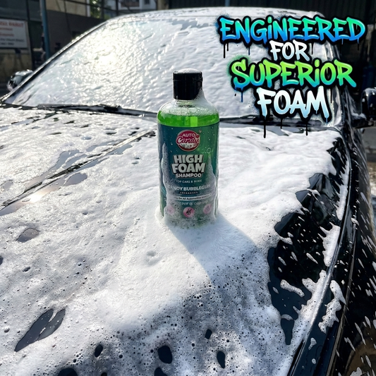 AUTOCandy High Foam Car Shampoo 400ml – pH Neutral, Wax Infused Shine, Removes Tough Dirt & Stains, Safe for Ceramic & PPF, Works with Bucket Wash & Foam Cannon